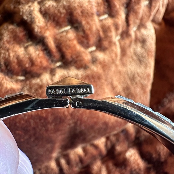 Henri Bendel Bangle- Gold with Clear Stones - Picture 3 of 6